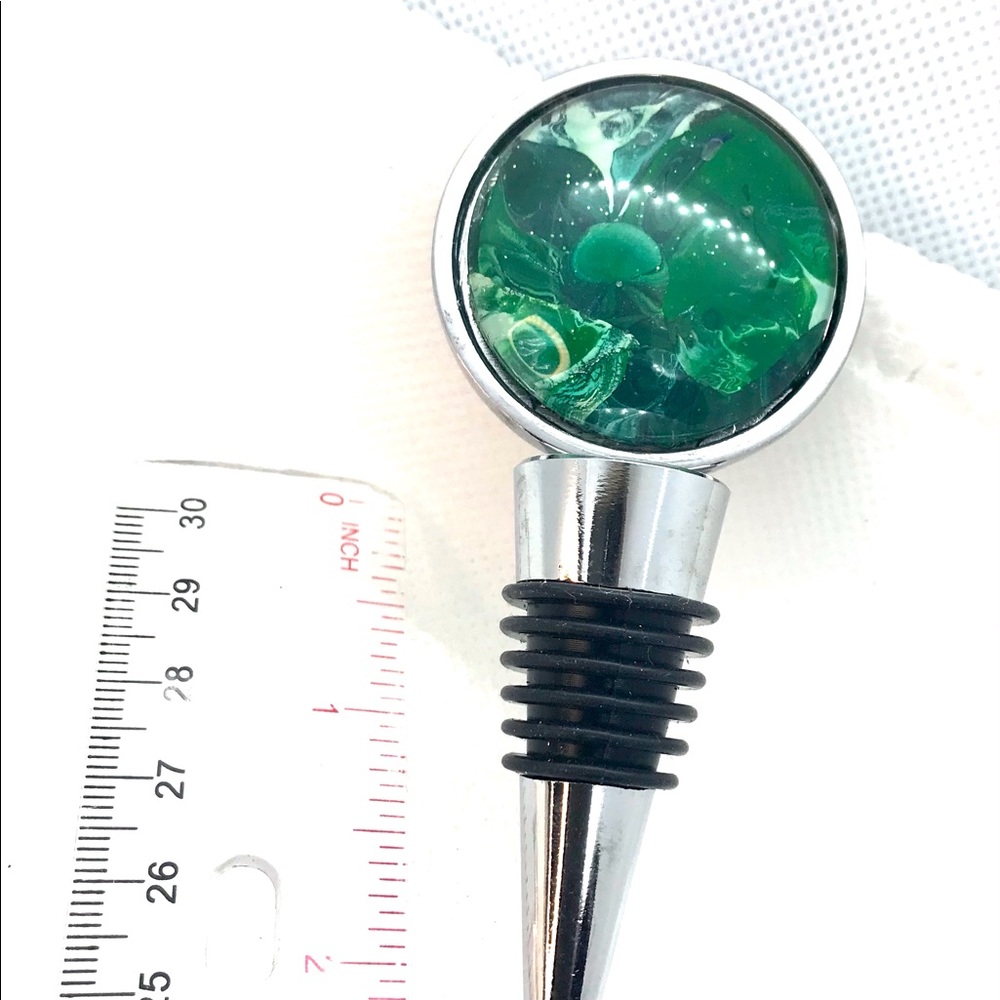 Wine bottle stopper handmade glass dome